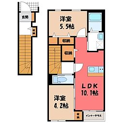 Jupiter 2LDKの間取図画像