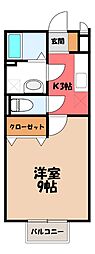 フローラハイツ D 1階/-