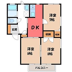 エルフローラC 3DKの間取図画像