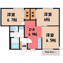 アンソレイエ B 1階