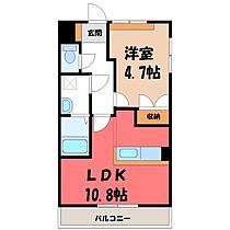 アンソレイユ  ｜ 群馬県伊勢崎市宮子町（賃貸アパート1LDK・1階・38.25㎡） その2