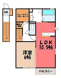 モンシュシュカツラ 1LDKの間取図画像