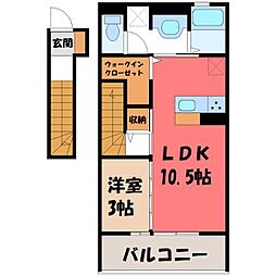 サンライトレジデンス3 1LDKの間取図画像