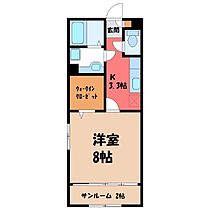 群馬県前橋市下大島町（賃貸アパート1K・2階・33.61㎡） その2