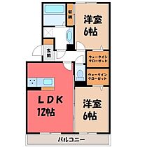 群馬県前橋市下新田町（賃貸アパート2LDK・3階・58.07㎡） その2