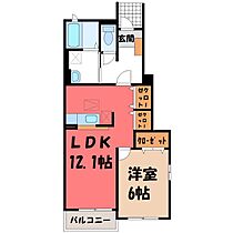 群馬県伊勢崎市三室町（賃貸アパート1LDK・1階・45.72㎡） その2