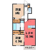 群馬県前橋市稲荷新田町（賃貸アパート2LDK・1階・50.68㎡） その2