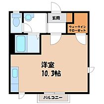 群馬県伊勢崎市西田町（賃貸アパート1R・2階・27.50㎡） その2