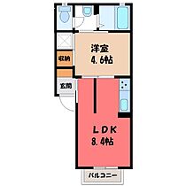 群馬県伊勢崎市市場町1丁目（賃貸アパート1LDK・1階・31.50㎡） その2