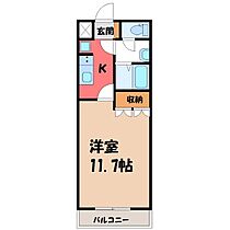 群馬県伊勢崎市曲沢町（賃貸アパート1K・2階・33.25㎡） その2