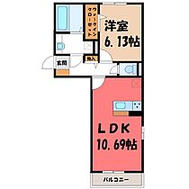 群馬県前橋市南町1丁目（賃貸アパート1LDK・2階・42.93㎡） その2