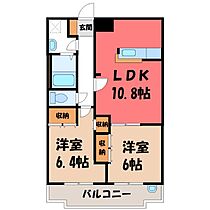 群馬県佐波郡玉村町大字板井（賃貸アパート2LDK・2階・54.00㎡） その2