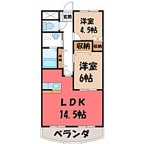 群馬県前橋市箱田町（賃貸アパート2LDK・2階・58.32㎡） その2