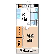 群馬県前橋市上長磯町（賃貸マンション1K・3階・26.00㎡） その1