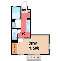 群馬県前橋市古市町（賃貸アパート1K・1階・25.36㎡） その1