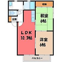 群馬県伊勢崎市上諏訪町（賃貸アパート2LDK・2階・50.04㎡） その1