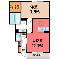 茨城県古河市上辺見（賃貸アパート1LDK・1階・47.54㎡） その2