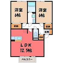 茨城県古河市上辺見（賃貸アパート2LDK・1階・57.76㎡） その2