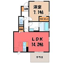 群馬県伊勢崎市豊城町（賃貸アパート1LDK・1階・51.16㎡） その2