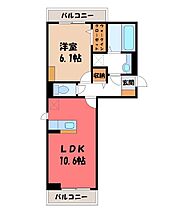 群馬県前橋市六供町2丁目（賃貸アパート1LDK・3階・42.93㎡） その2