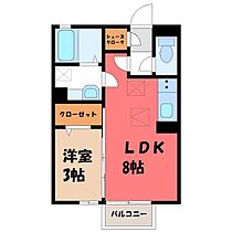 群馬県伊勢崎市韮塚町（賃貸アパート1LDK・2階・29.25㎡） その2