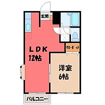 群馬県伊勢崎市今泉町1丁目（賃貸アパート1LDK・1階・39.74㎡） その2