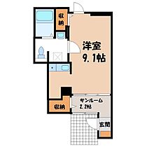 群馬県伊勢崎市連取町（賃貸アパート1R・1階・27.67㎡） その2