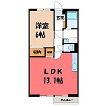 群馬県伊勢崎市稲荷町（賃貸アパート1LDK・1階・47.23㎡） その2