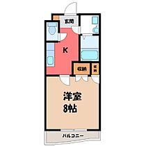 群馬県伊勢崎市山王町（賃貸マンション1K・3階・26.95㎡） その2