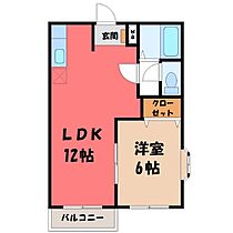 群馬県前橋市上新田町（賃貸アパート1LDK・1階・39.74㎡） その2