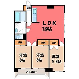 🉐敷金礼金0円！🉐東武伊勢崎線 伊勢崎駅 徒歩9分