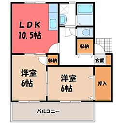 ベル・シャーレ B 2階/-