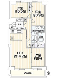 間取図画像 3LDK