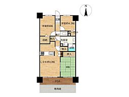 国府宮パークスクエア3番館 3LDKの間取図画像