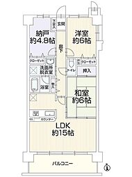 ライオンズマンション上中野 2SLDKの間取図画像