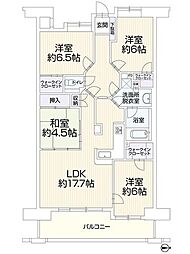 フローレンス中山下グランドアーク 4LDKの間取図画像