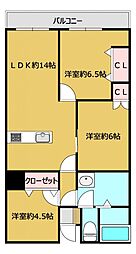 間取図画像 3LDK