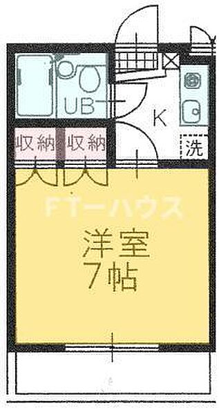 コンフォート三山 206｜千葉県船橋市三山5丁目(賃貸マンション1K・2階・19.44㎡)の写真 その2