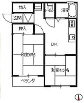 サニー・ヴィラ  ｜ 千葉県船橋市習志野5丁目（賃貸アパート2DK・2階・33.53㎡） その2