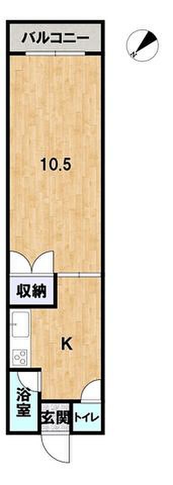 1DK 間取り
