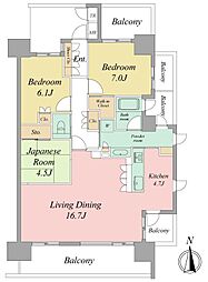 間取図画像 2LDK