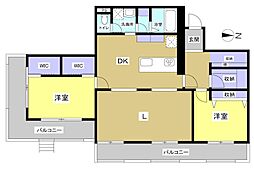 間取図画像 2LDK