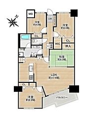セルシオスクエア日進A 4LDKの間取図画像
