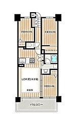 ダイアパレス徳重グランヒルズ 3LDKの間取図画像