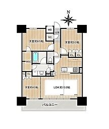 オープンレジデンシア名古屋浄心 3LDKの間取図画像