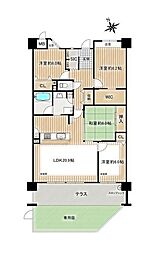 エルグランデ泉田の杜WEST 4LDKの間取図画像