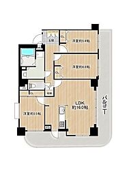 ライオンズマンション植田 3LDKの間取図画像