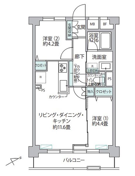 間取りを拡大表示