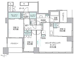 間取図画像 3LDK