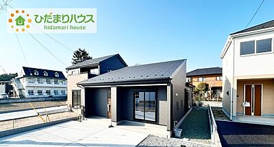 外観：スタイリッシュな平屋が堂々完成です(^▽^)/